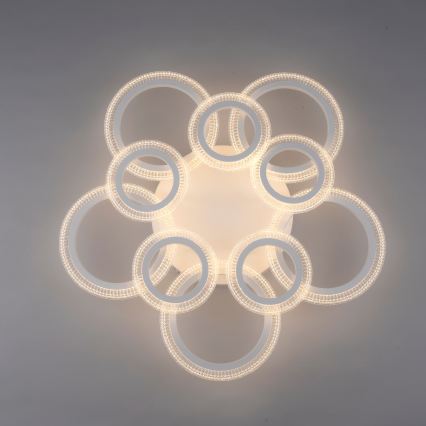 JUST LIGHT. 15268-16 - Candeeiro de teto LED CRYSTALLO LED/48,5W/230V Ø 68,6 cm branco