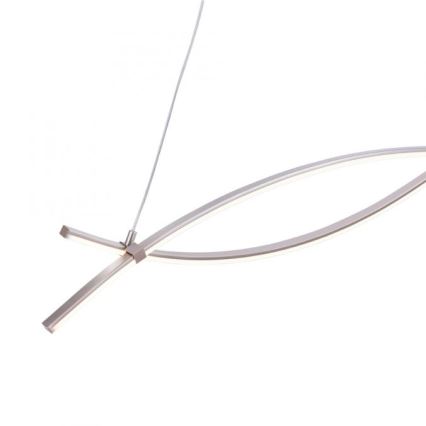 JUST LIGHT. 15382-55 - Candeeiro suspenso LED MAJA 2xLED/8,4W/230V cromado mate