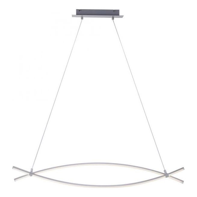 JUST LIGHT. 15382-55 - Candeeiro suspenso LED MAJA 2xLED/8,4W/230V cromado mate