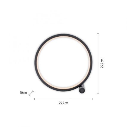 JUST LIGHT. 15395-18 - Candeeiro de mesa LED MINI RITUS LED/10,5W/230V preto