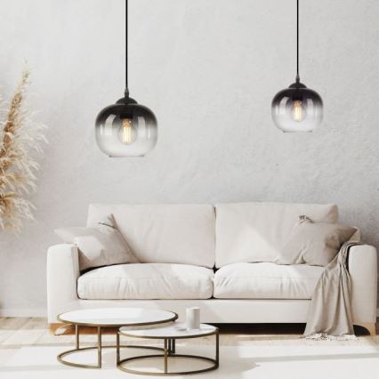 JUST LIGHT. 15420-18 - Candeeiro suspenso ZEA 1xE27/25W/230V preto