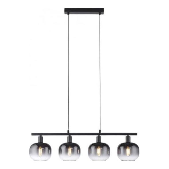 JUST LIGHT. 15421-18 - Candeeiro suspenso ZEA 4xE14/25W/230V preto