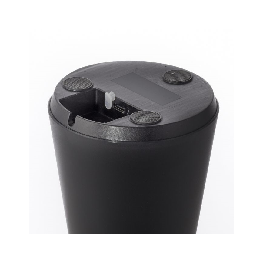 JUST LIGHT. 19260-18 - Lâmpada exterior LED tátil dimmerizável ABERA LED/3W/3,7V 2000 mAh USB IP54 preta