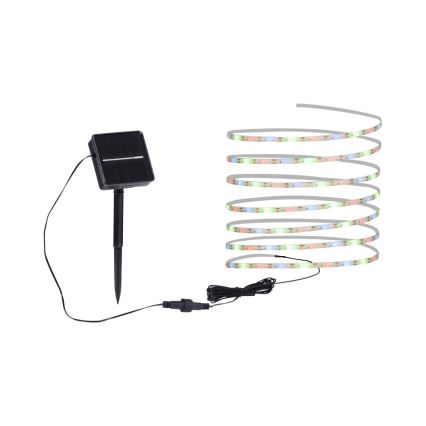 JUST LIGHT. 19971-18 - Fita LED solar RGB TEANIA LED/3,7V 5 m 1200 mAh IP44 preta