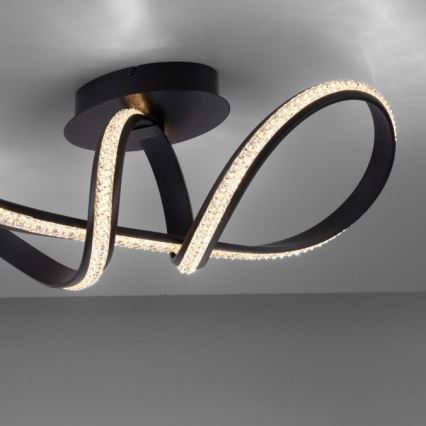 JUST LIGHT. 8475-18 - Candeeiro integrado LED com regulação BRILLA LED/29W/230V preto