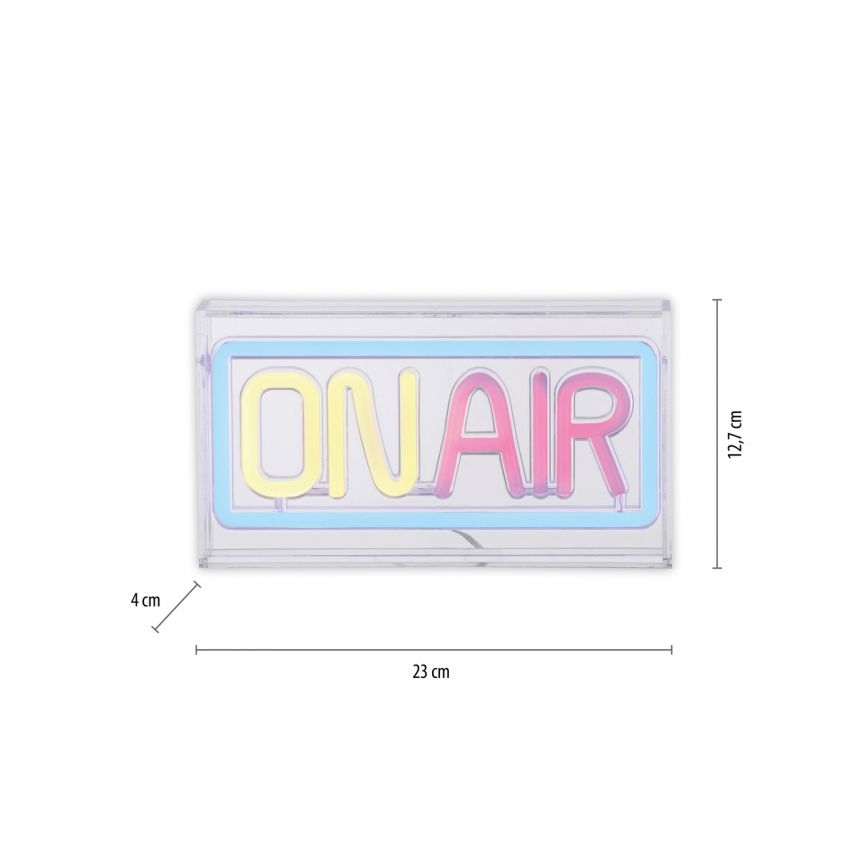 JUST LIGHT. 85013-70 - Decoração de mesa LED NEON LED/4W/5V On Air