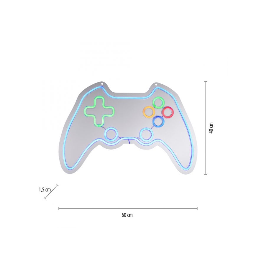 JUST LIGHT. 85022-70 - Decoração de parede LED com néons NEON 1xLED/6,5W/5V gamer