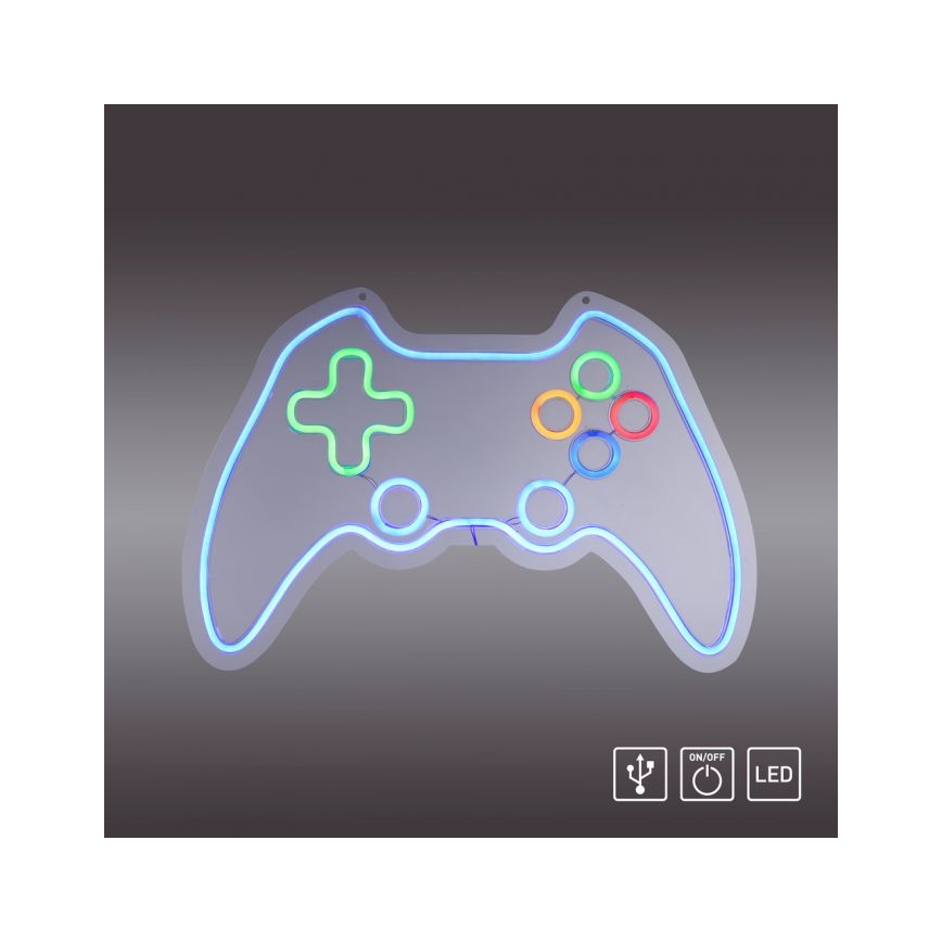 JUST LIGHT. 85022-70 - Decoração de parede LED tipo néon NEON LED/6,5W/5V para gamer