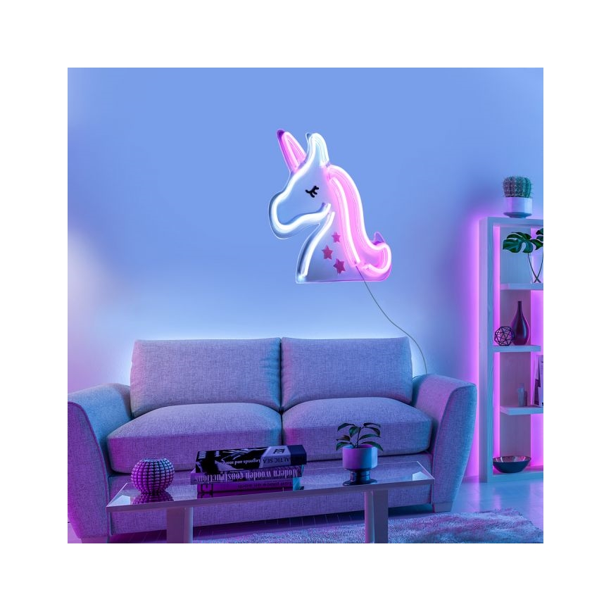 JUST LIGHT. 85025-70 - Decoração de parede LED com néons NEON LED/6,5W/5V unicórnio