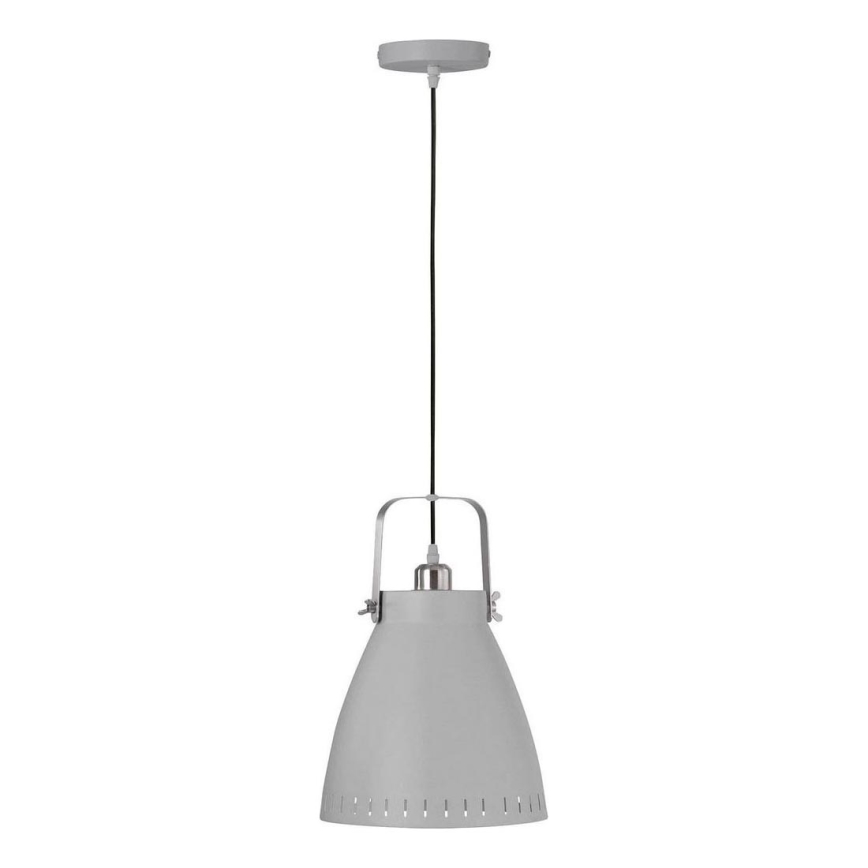 JUST LIGHT. L11160-16 - Candeeiro suspenso EVA 1xE27/60W/230V diâmetro 26,5 cinzento