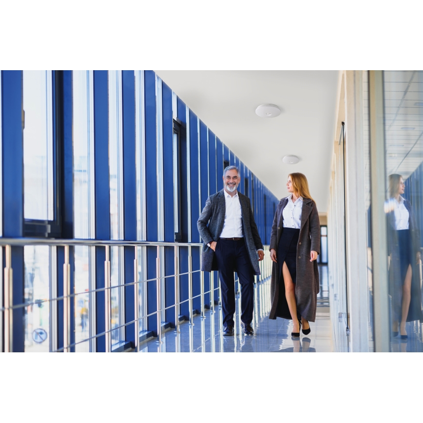 Plafon LED com sensor de movimento e crepúsculo FOGLER LED/12W/230V Ø 28 cm