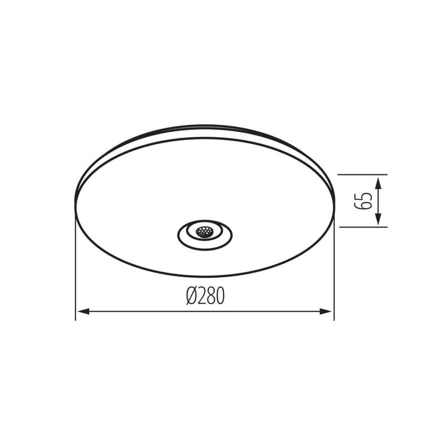 Plafon LED com sensor de movimento e crepúsculo FOGLER LED/12W/230V Ø 28 cm