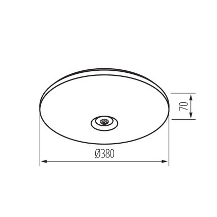 Candeeiro de tecto LED com sensor de movimento e crepuscular FOGLER LED/24W/230V Ø 38 cm