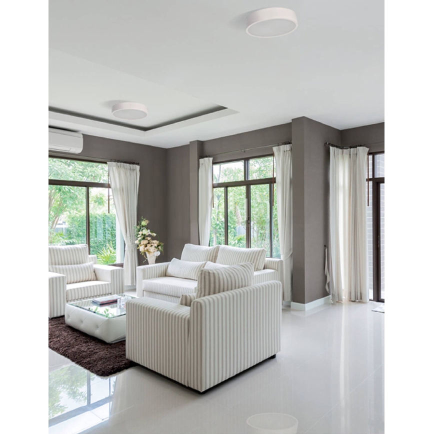 Iluminação de teto JASMIN 2xE27/20W/230V ø 37,5 cm carvalho branco