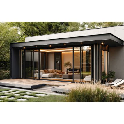 Foco de encastrar exterior LED IMBER LED/1W/12V 4000K diâmetro 3 cm 30 lm IP65 preto