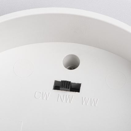 Spot de encastrar LED SONOR LED/6W/230V 3000/4000/5700K + LED/1,5W 2200K Ø 9 cm branco