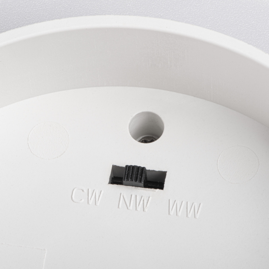 Spot de encastrar LED SONOR LED/6W/230V 3000/4000/5700K + LED/1,5W 2200K Ø 9 cm branco