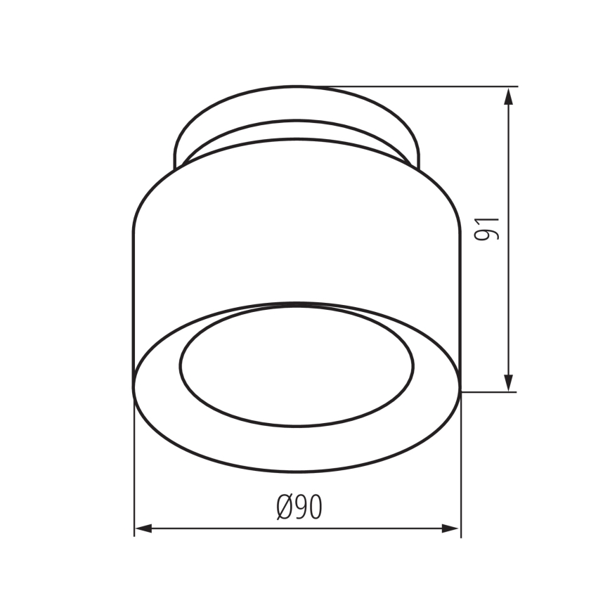 Spot de encastrar LED SONOR LED/6W/230V 3000/4000/5700K + LED/1,5W 2200K Ø 9 cm branco