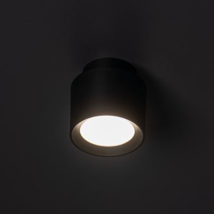 Spot LED SONOR LED/6W/230V 3000/4000/5700K + LED/1,5W 2200K, diâmetro 9 cm, preto
