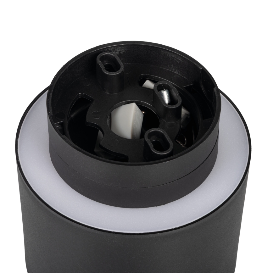 Spot LED SONOR LED/6W/230V 3000/4000/5700K + LED/1,5W 2200K, diâmetro 9 cm, preto