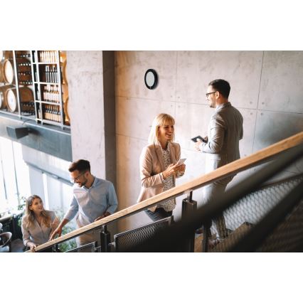 Luminária de teto/painel LED com sensor de movimento 2 em 1 ERGA LED/17W/230V 3000/4000/6500K preta