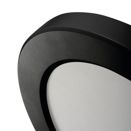 Luminária de teto/painel LED com sensor de movimento 2 em 1 ERGA LED/17W/230V 3000/4000/6500K preta