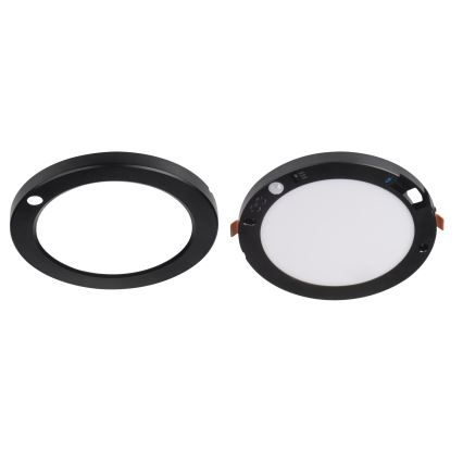 Luminária de teto/painel LED com sensor de movimento 2 em 1 ERGA LED/17W/230V 3000/4000/6500K preta