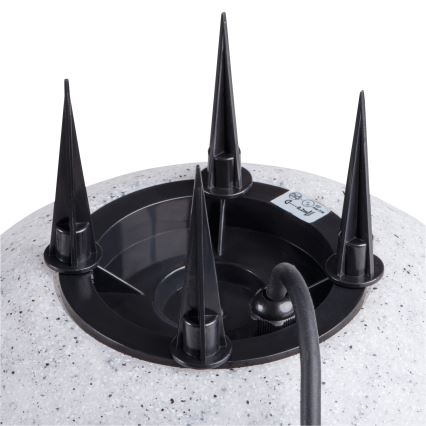 Candeeiro de exterior STONO 1xE27/15W/230V Ø 20 cm IP65