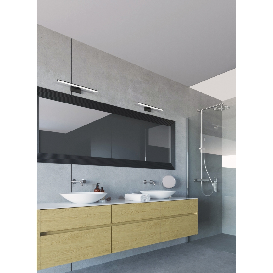 Iluminação LED para espelho de banheiro ASTEN LED/8W/230V IP44 preto