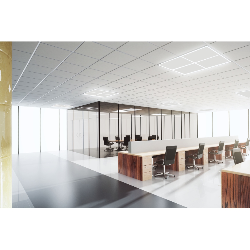 Armação LED embutida AVAR LED/40W/230V 6000K 59x59 cm