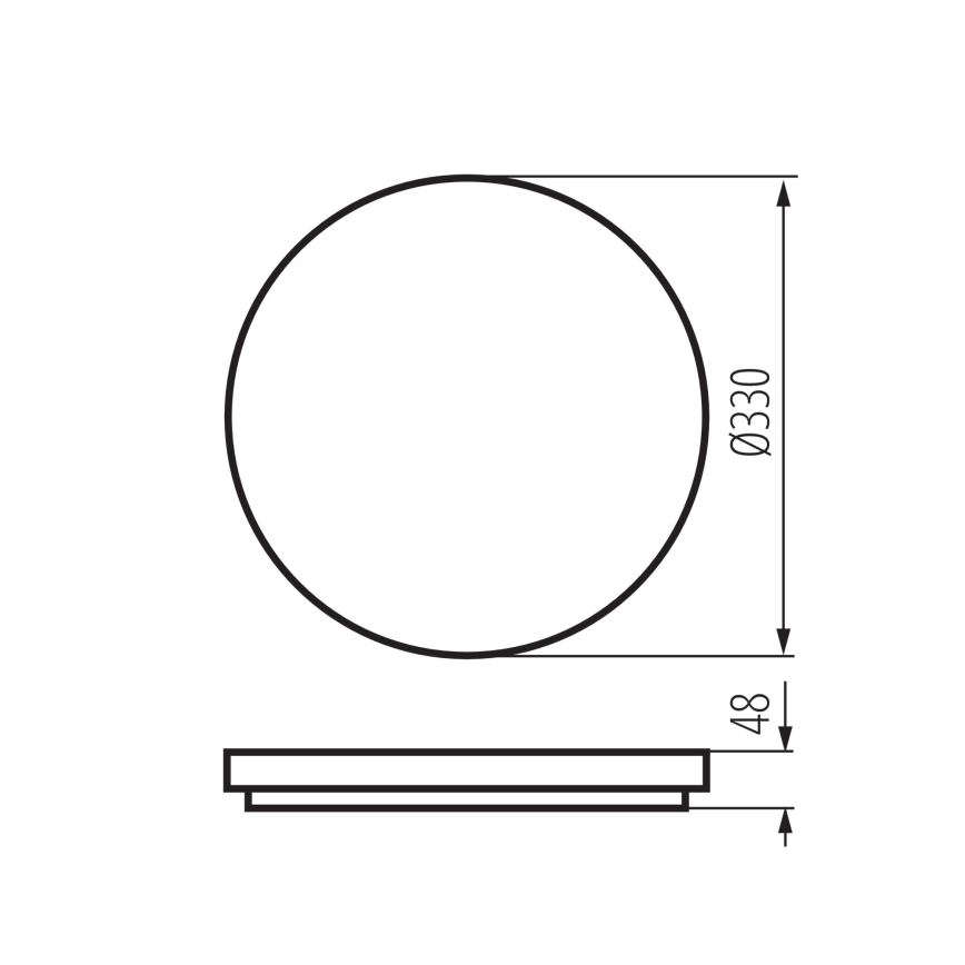 Plafon LED VARSO com sensor de movimento e sensor de crepúsculo LED/22/30W/230V 3000/4000/6500K Ø 33 cm IP54