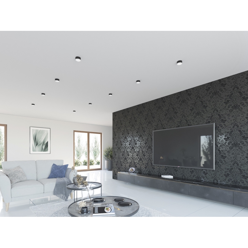 Iluminação embutida MINI RITI 1xGU10/25W/230V preta/branca