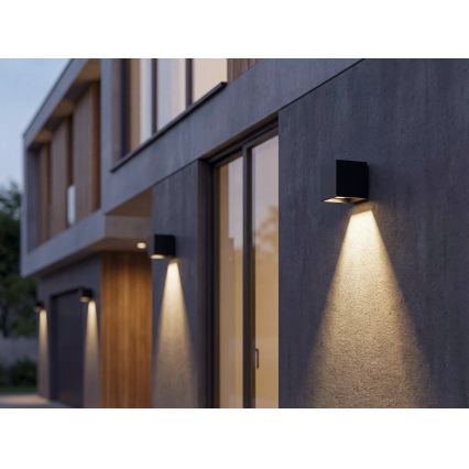 Luminária de parede solar LED com sensor REKA LED/3W/3,7V 1800 mAh 3000/4000/6500K IP65 antracite