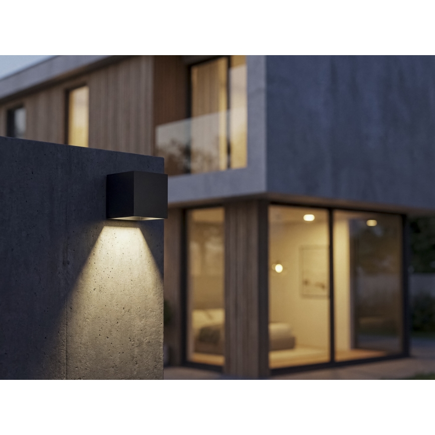 Aplique solar de parede com sensor REKA LED/3W/3,7V 1800 mAh 3000/4000/6500K IP65 preto