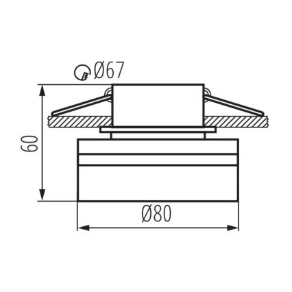 Foco embutido GOVIK GU10/10W branco