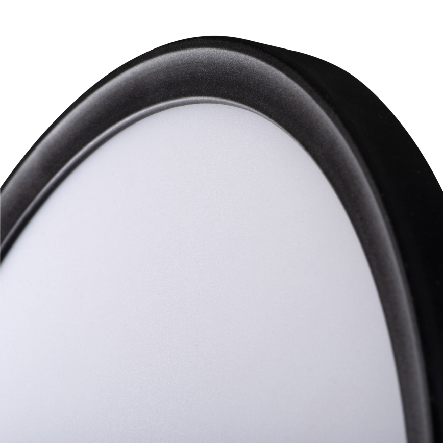 Luminária de teto LED AZPO LED/11,8W/230V 3000/4000/6000K Ø 22,5 cm IP54 preta