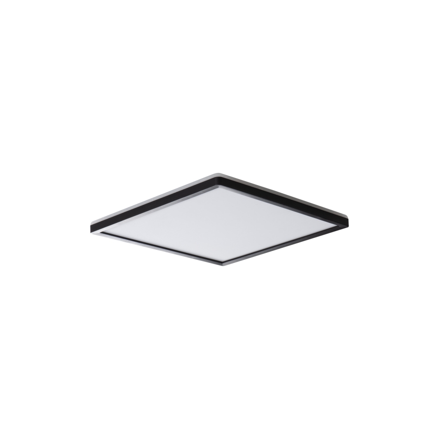Luminária de teto LED AZPO LED/12,3W/230V 3000/4000/6000K 22,5x22,5 cm IP54 preta