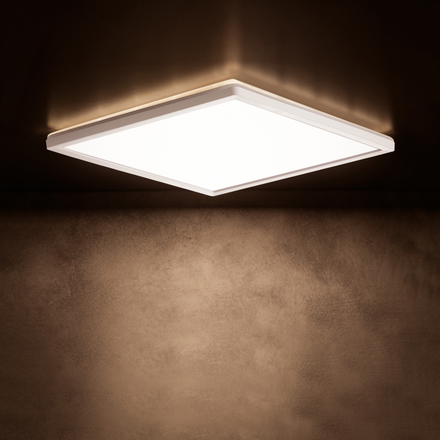 Plafon LED AZPO LED/17,5W/230V 3000/4000/6000K 30x30 cm IP54 branco