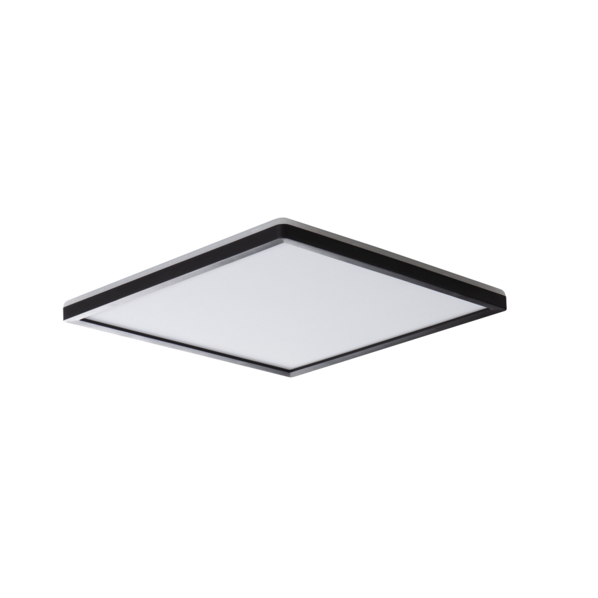 Candeeiro de tecto LED AZPO LED/17,5W/230V 3000/4000/6000K 30x30 cm IP54 preto