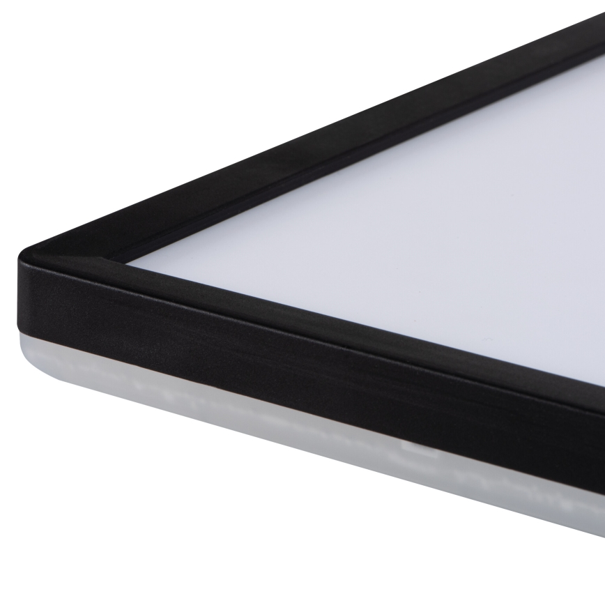 Candeeiro de tecto LED AZPO LED/17,5W/230V 3000/4000/6000K 30x30 cm IP54 preto