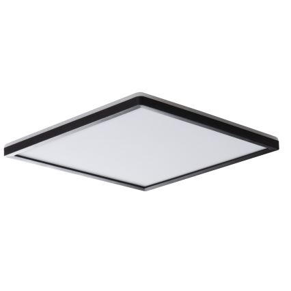 Candeeiro de tecto LED AZPO 22W/230V 3000/4000/6000K 42x42 cm IP54 preto