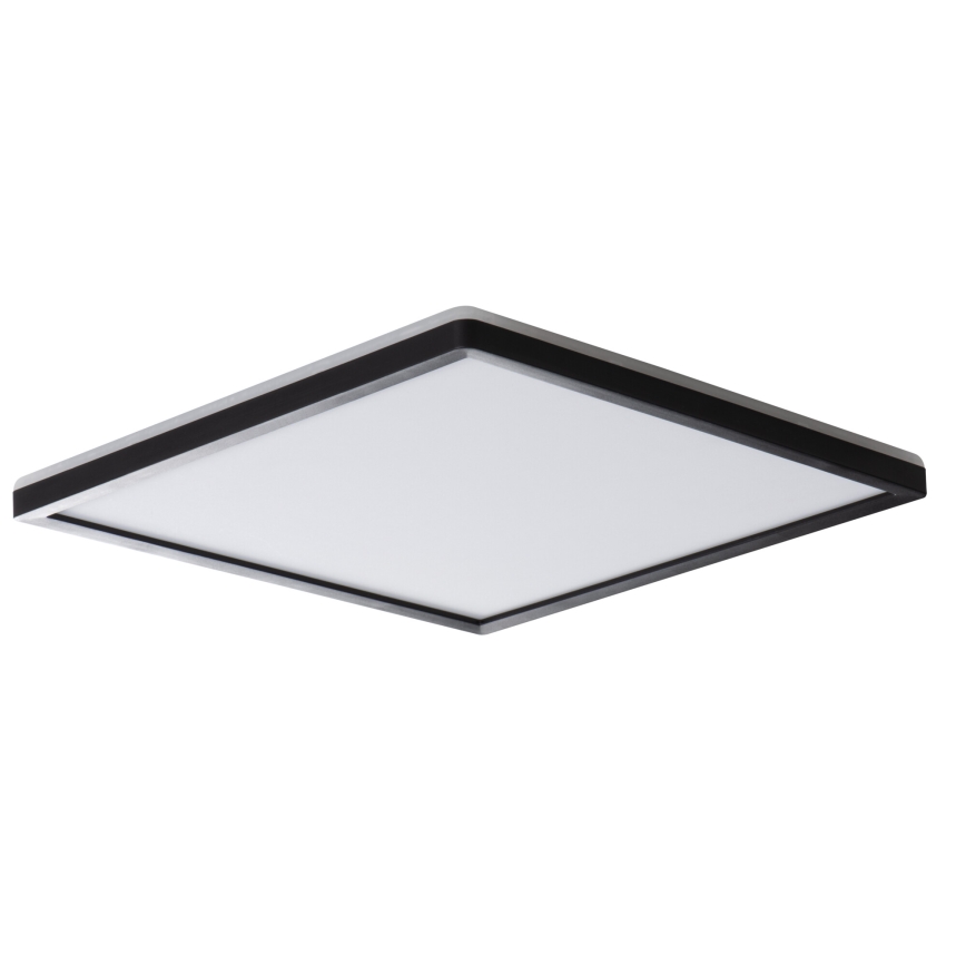 Candeeiro de tecto LED AZPO 22W/230V 3000/4000/6000K 42x42 cm IP54 preto