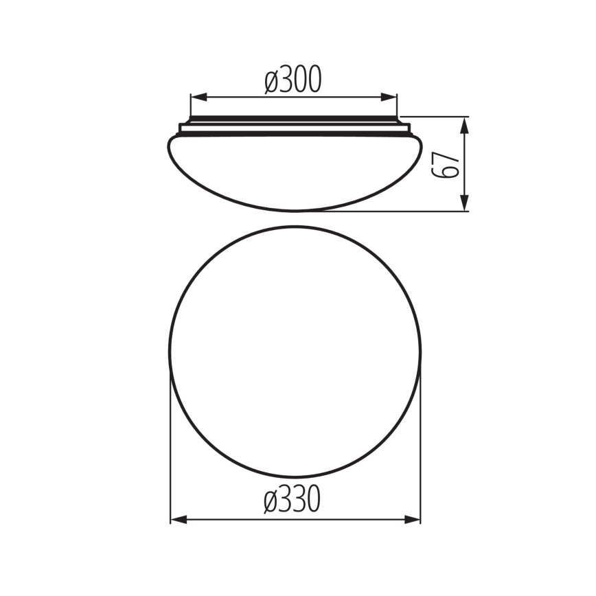 Candeeiro de tecto para casa de banho com sensor de movimento e de crepúsculo CORSO LED/18W/230V 3000/4000/6500K diâmetro 33 cm IP44