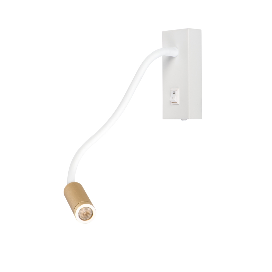 Candeeiro flexível LED TONIL LED/3,3W/230V branco/dourado
