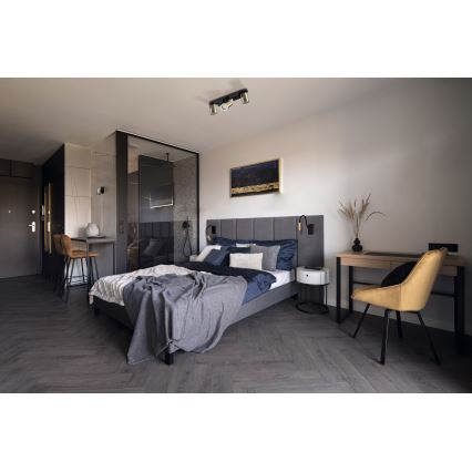 Candeeiro de mesa flexível TONIL LED/3,3W/230V preto/dourado