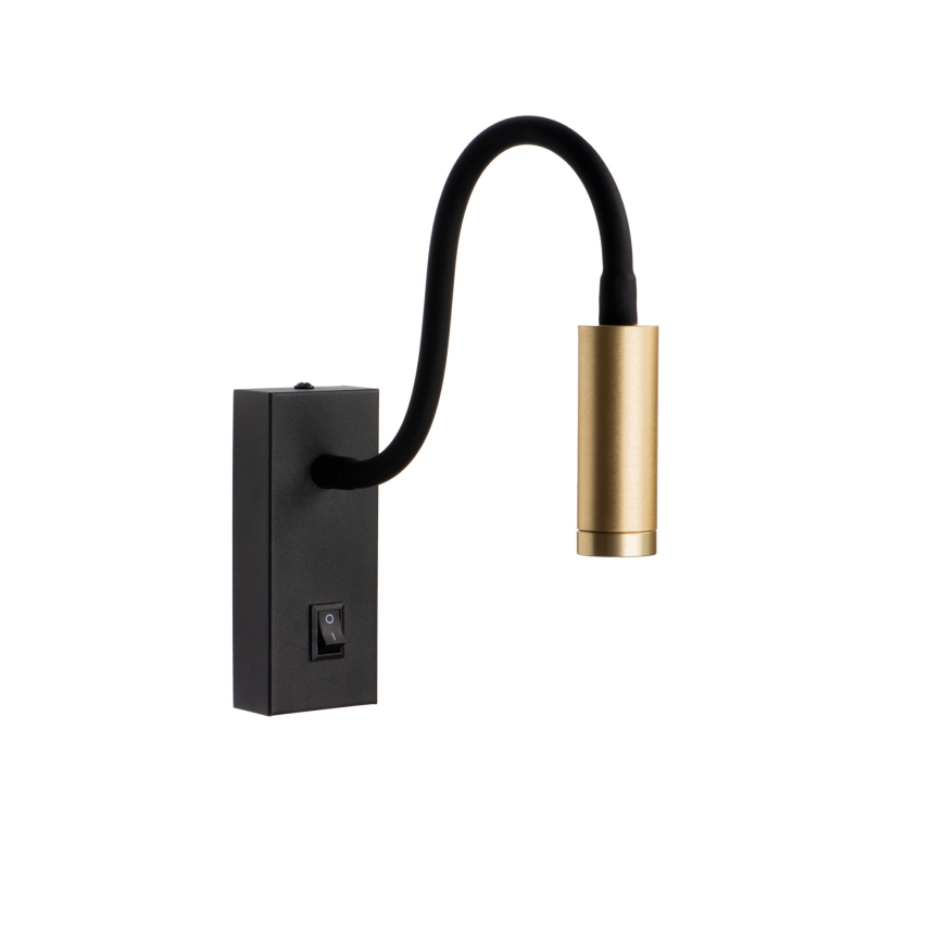Candeeiro de mesa flexível TONIL LED/3,3W/230V preto/dourado