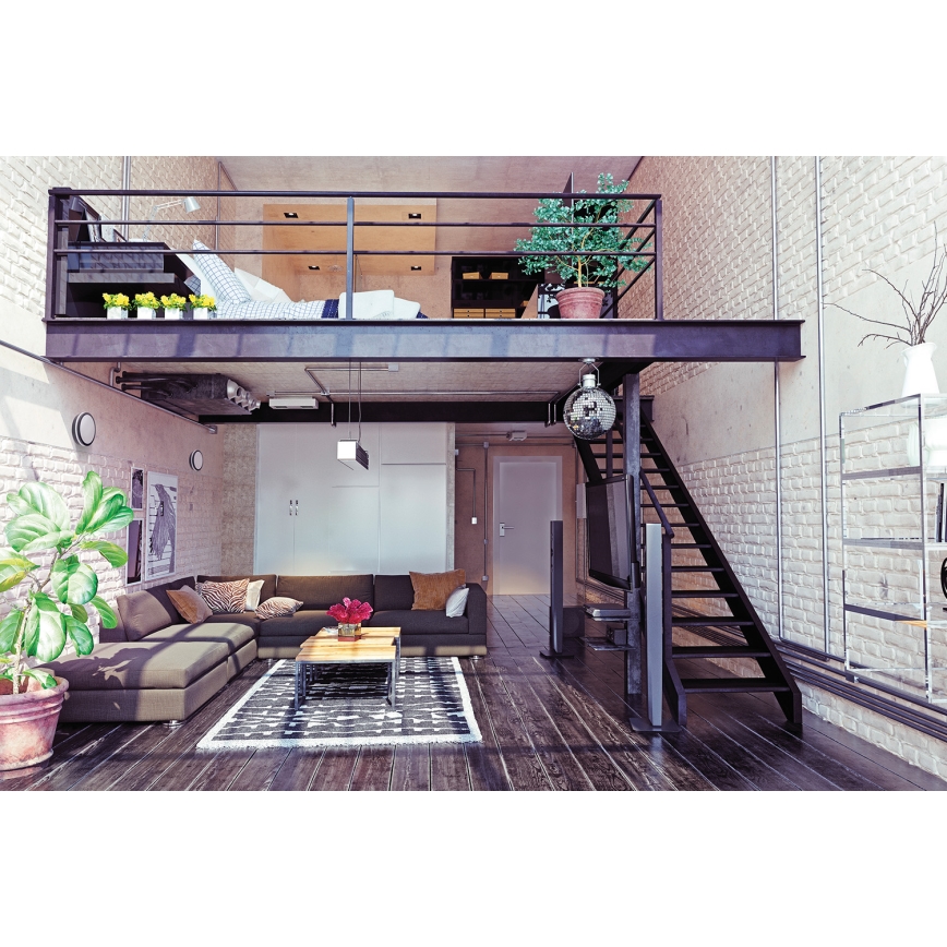 Iluminação exterior LED com sensor BENO LED/18W/230V 4000K antracite IP54