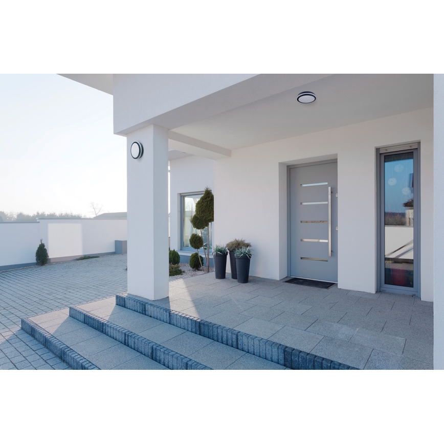 Iluminação de teto exterior LED BENO LED/24W/230V 4000K Antracite IP54