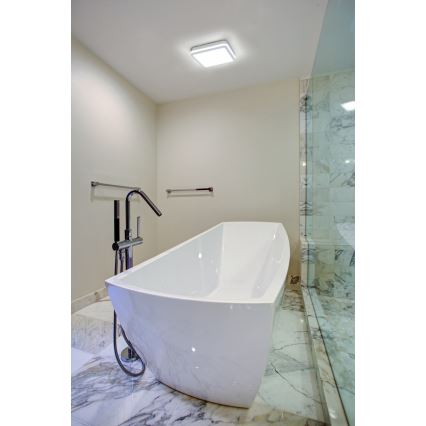 Iluminação de teto exterior LED com sensor BENO LED/24W/230V branca IP54