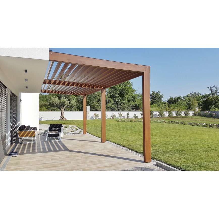 Foco exterior AQILO 1xGU10/7W/230V IP65 preto